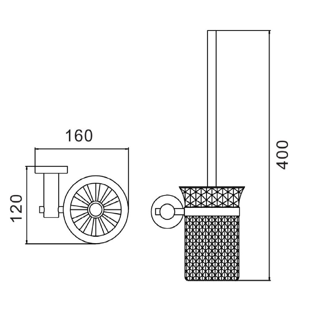 Ершик Savol S-005694, сатин, артикул S-005694