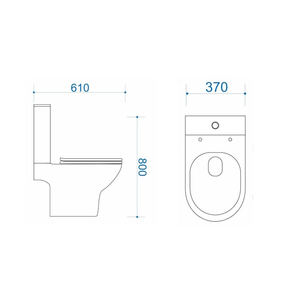 Унитаз напольный Maretti Ritta безободковый с микролифтом, RI10NBM58-844, белый