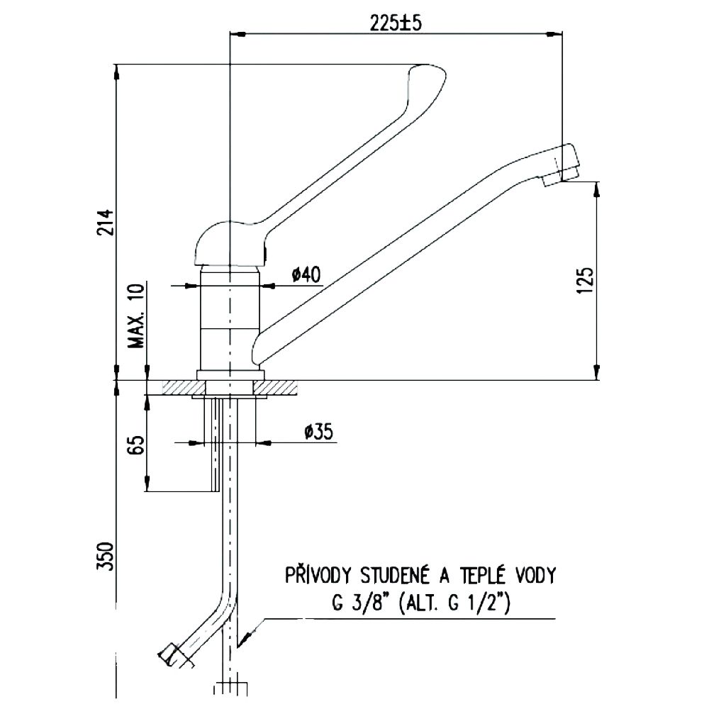 Смеситель для раковины Rav Slezak Sazava SA605.5, артикул SA605.5
