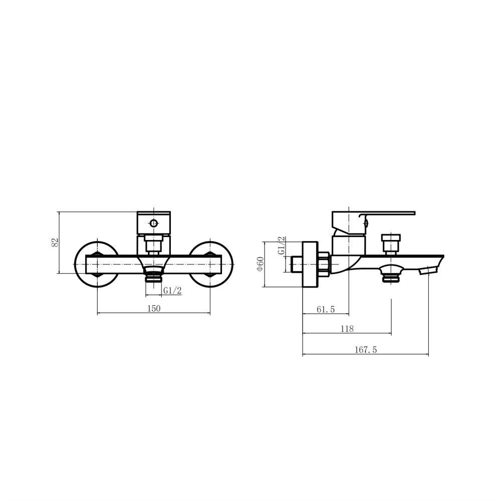 Смеситель для ванны FASHUN A3283-33, голубой сапфир