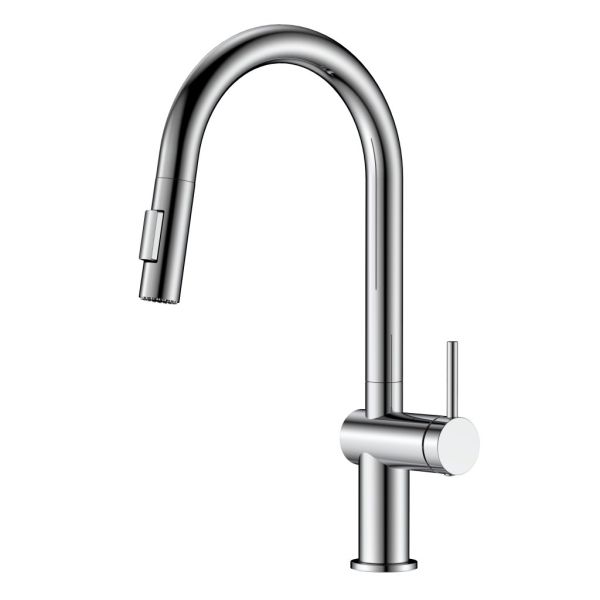 RELAX-KIT-01 Смеситель для кухни с выдвижным изливом, хром