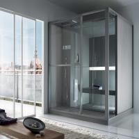 Effegibi Logica H Хаммам с душевой зоной, для ниши R.H. 214x250xh226см, отделка: Soft Sand
