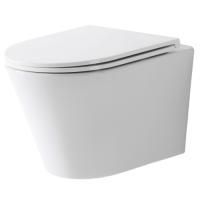 Унитаз, TECE, TeceSpring K, безободковый (с открытым смывным краем), тип установки-подвесной, ширина, мм-360, глубина, мм-480, высота, мм-350, форма чаши-овальная, выпуск-горизонтальный, материал-керамика, сиденье-в комплекте, цвет-белый