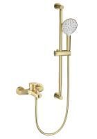 Смеситель для ванны с душевым гарнитуром WONZON & WOGHAND, Брашированное золото (WW-C2501-BG)