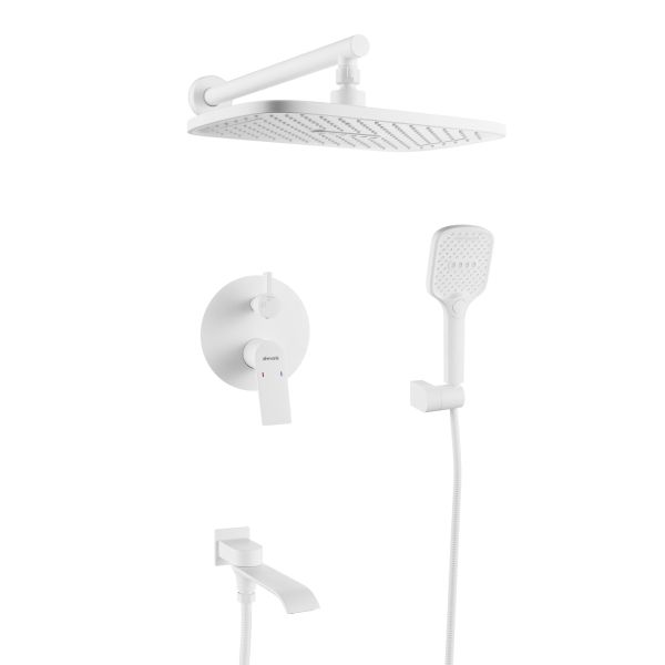 Душевая система встраиваемая Shevanik S4135C, белый