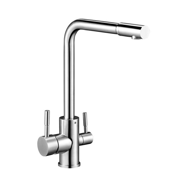 Смеситель для кухни с подключением фильтра G.Lauf ZAP18-A090, нержавеющая сталь