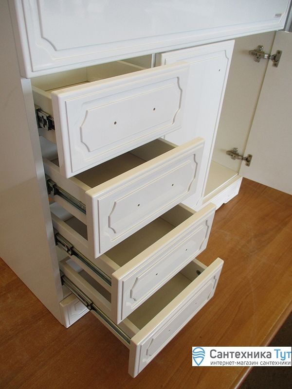 Тумба под раковину Бриклаер Лаура 90 R Белая