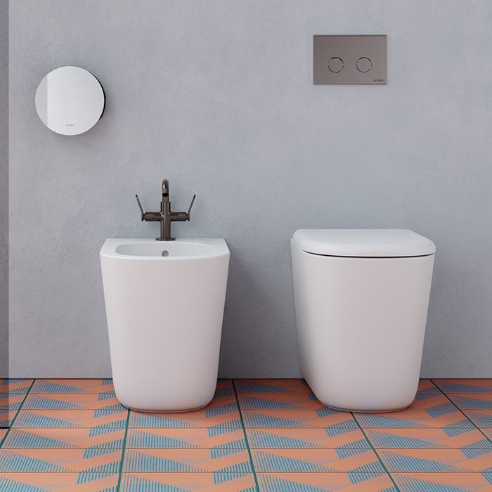 GLOBO Lalita Биде напольное  54х36хh43 см, с 1 отв под смеситель, в компл с креплением, цвет белый