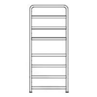 Электрический полотенцесушитель Grota Fiado 527х1200 Хром