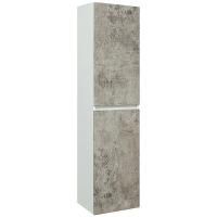 Шкаф пенал Runo Манхэттен 35 4620750028985 подвесной Белый Серый бетон