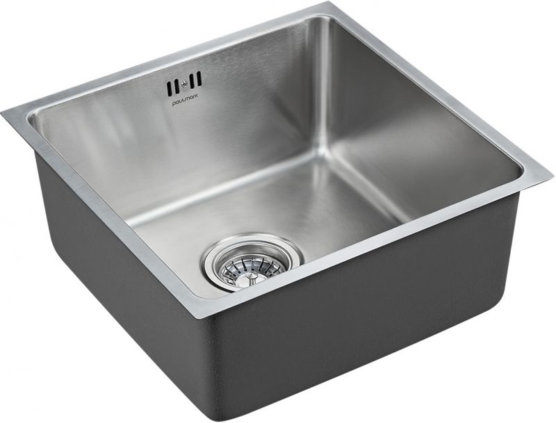 Кухонная мойка Paulmark Lassan 44 PM904444-BS Брашированная сталь