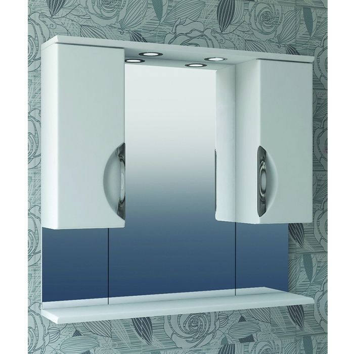 Зеркало со шкафом Vigo Callao 80 с подсветкой Белое