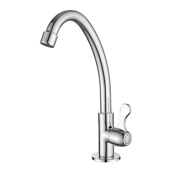 Кран на одну воду Haiba HB4185, хром