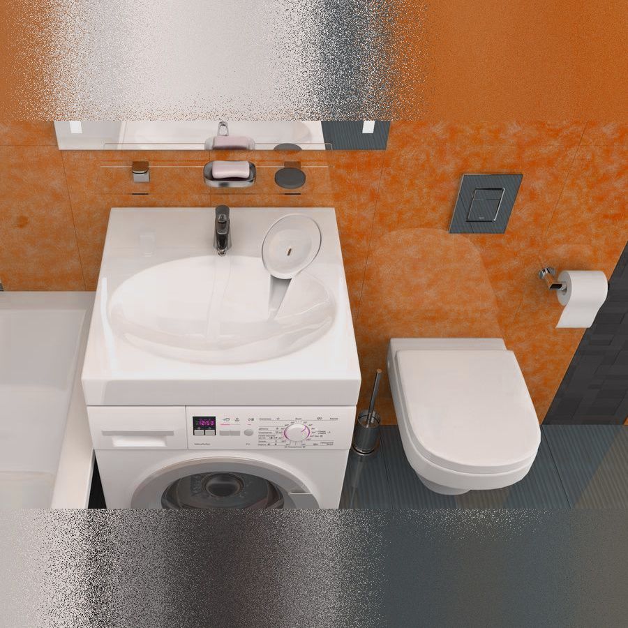 Раковина над стиральной машиной Maretti EN13SM69-844, белая, артикул EN13SM69-844