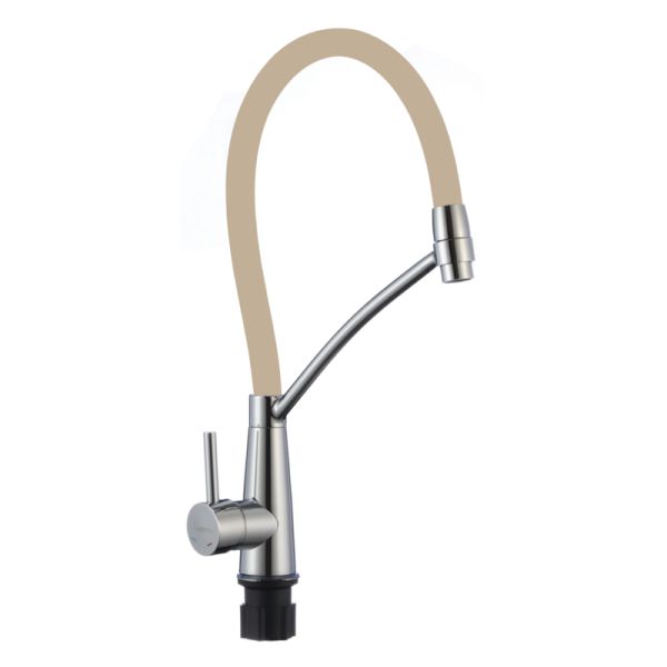 Смеситель для кухни с гибким изливом Fmark FS8255A-12, хром