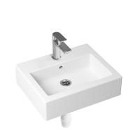 Комплект 3 в 1 Lavinia Boho Bathroom Sink 21510378, накладная фарфоровая раковина 50.5 см, смеситель, пластиковый сифон