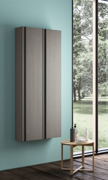 IBC Niky, вертикальная колонна 30 см правая (1 дверь, 2 стекл. полки), цвет тик структурный