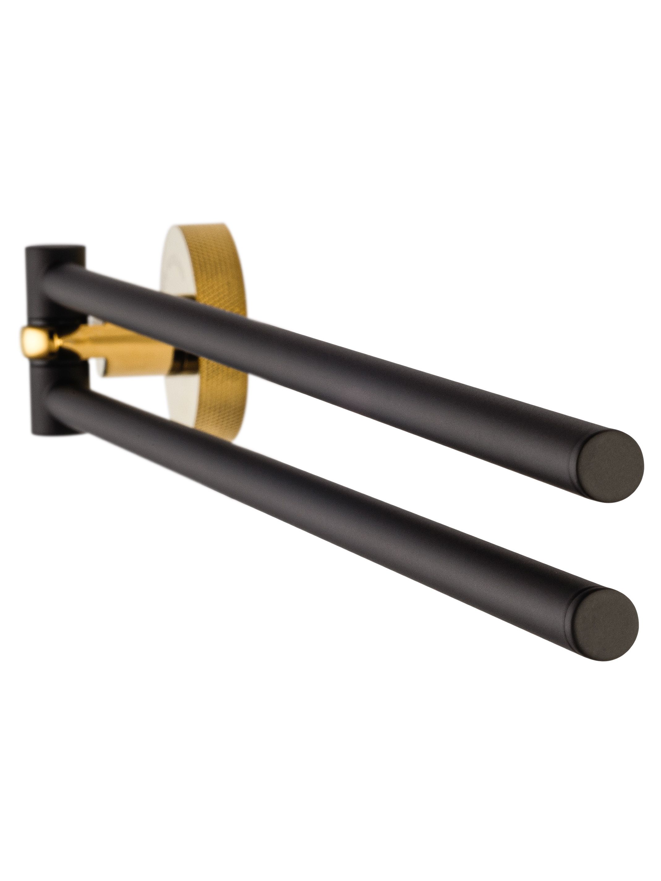 Полотенцедержатель поворотный WONZON & WOGHAND MAJESTIC, Черный/Золото (WW-9231)