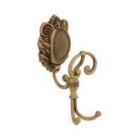 CLEOPATRA Крючок двойной с завитком, бронза
