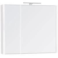 Зеркальный шкаф Roca Etna 80 857304806 с подсветкой Белый глянец