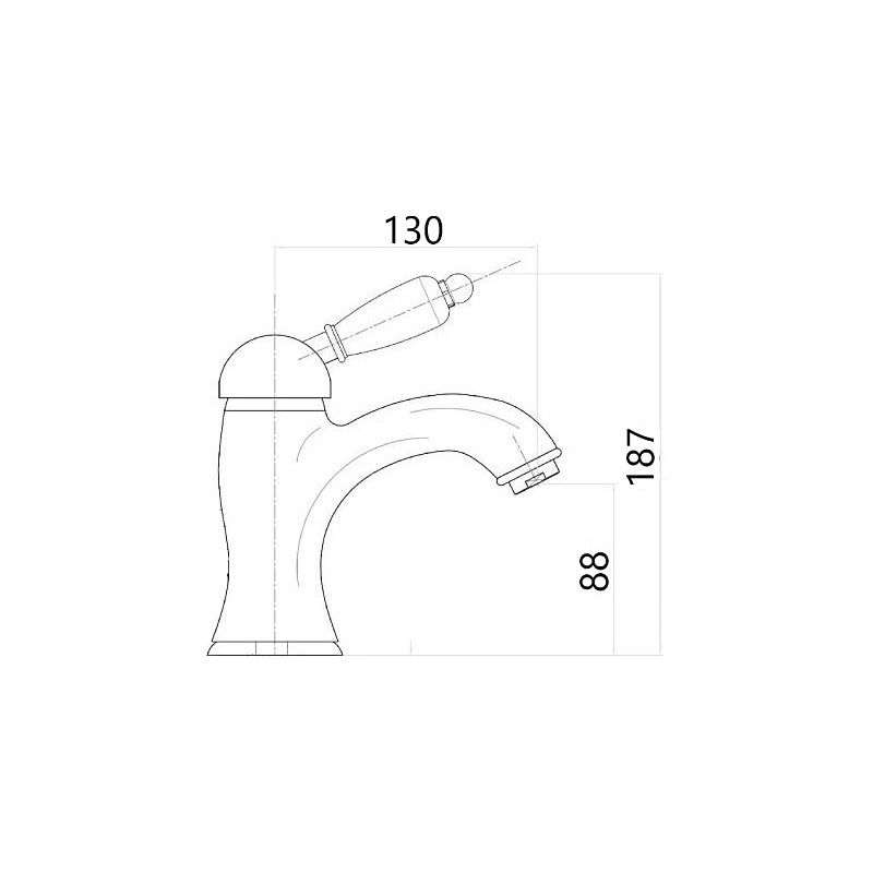 Смеситель для раковины Maretti Avorio AV32RF53 с донным клапаном, бронза