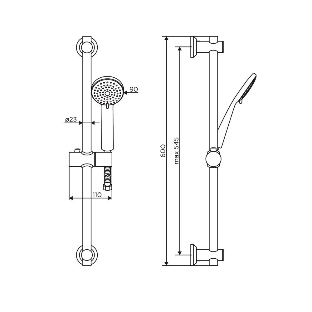 D0103000SS Logic  new душевой комплект, лейка 3F abc пластик D0103000SS Logic  new душевой комплект, лейка 3F abc пластик
