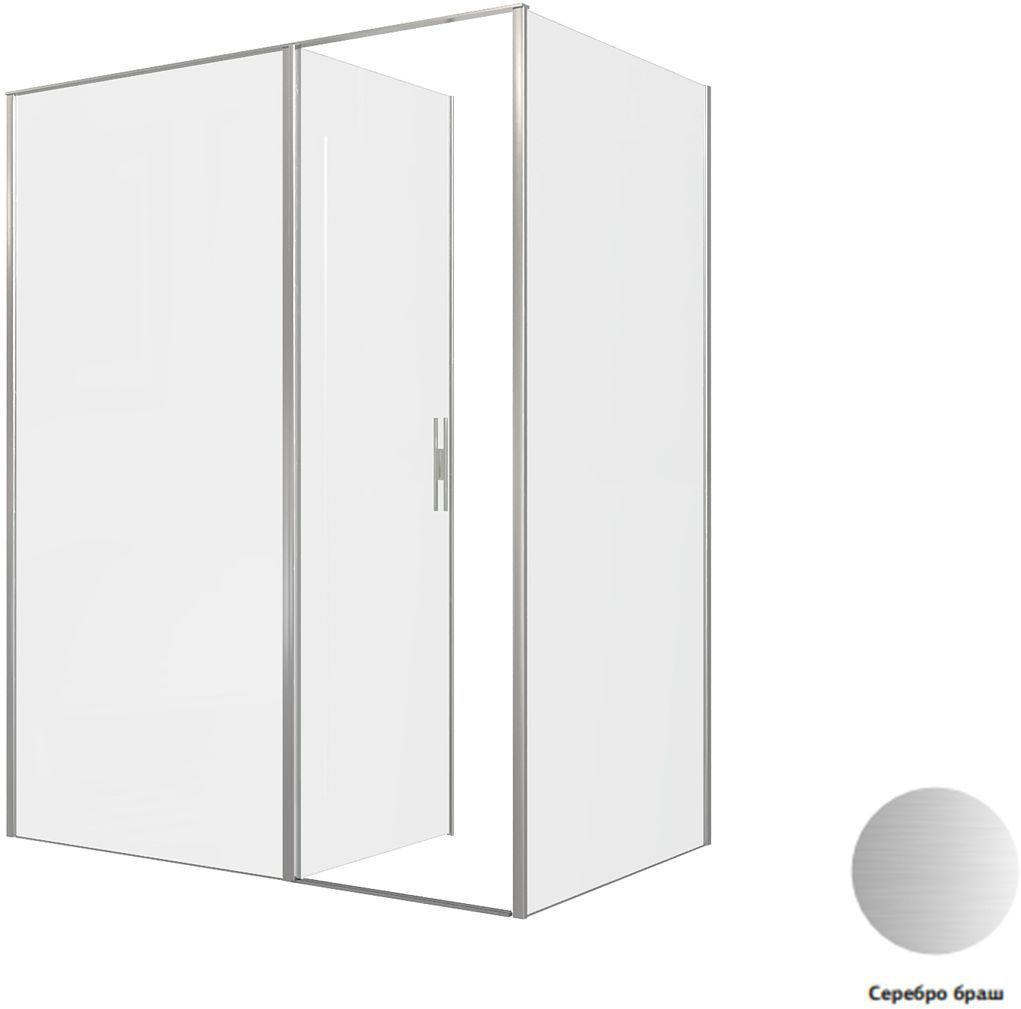 Душевой уголок Allen Brau Priority 160x100 3.31038.BA + 3.31047.BA серебро браш