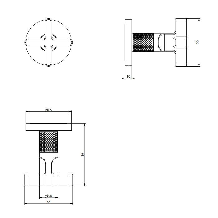 GESSI INCISO Запорный кран для термостатического смесителя высокой производительности, резьба 3/4"(внешняя часть), цвет: хром