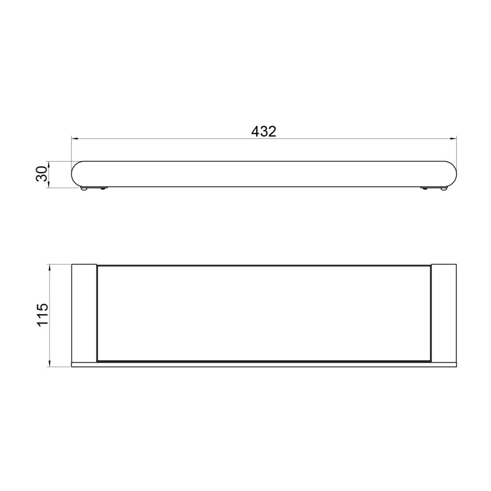 Полка стеклянная Timo Saona розовое золото (13072/19), артикул 13072/19