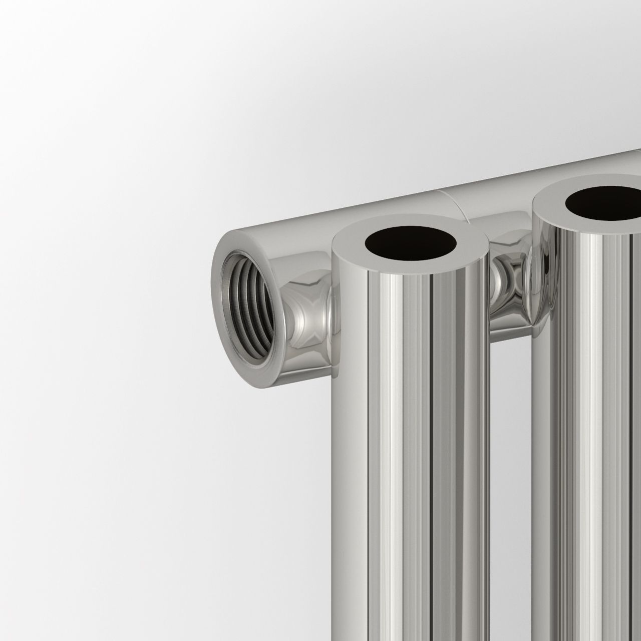 Отопительный радиатор ЭСТЕТ-0 н/ж 1800х180 / 4 сек (Матовый белый)