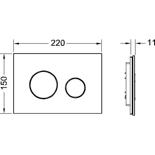 TECEloop стекло зеленое, клав. хром глянц. TECEloop стекло зеленое, клав. хром глянц.