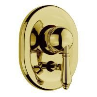 Nicolazzi El Capitan Внешняя часть встраиваемого смесителя для душа с переключением, 2 источника, цвет: English Gold