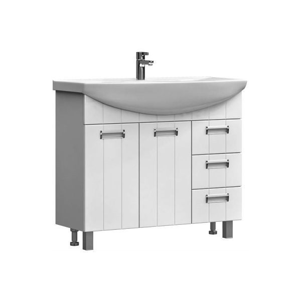 Тумба с раковиной напольная VIGO Diana tn.DIA.STI.100.2D.3Y, 105 см