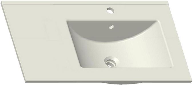 Тумба с раковиной SanVit Мэри-4 90 R kmery904 в цвете Ral подвесная Черный глянец