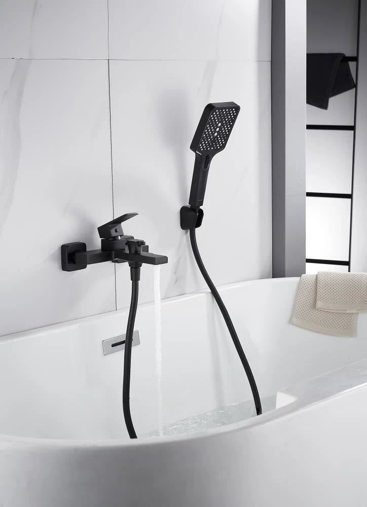 Смеситель для ванны Knotlor KN-22/BL, черный