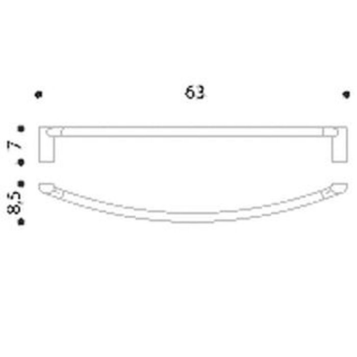 Colombo Luna Полотенцедержатель 600, цвет: хром Colombo Luna Полотенцедержатель 600, цвет: хром
