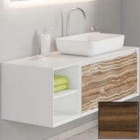 Тумба под раковину SanVit Стайл 120 R kstyle120 с фактурой под дерево подвесная Кедр