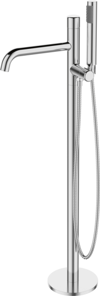 AQG Min, однорычажный напольный смеситель для ванны с дивертером, цвет хром