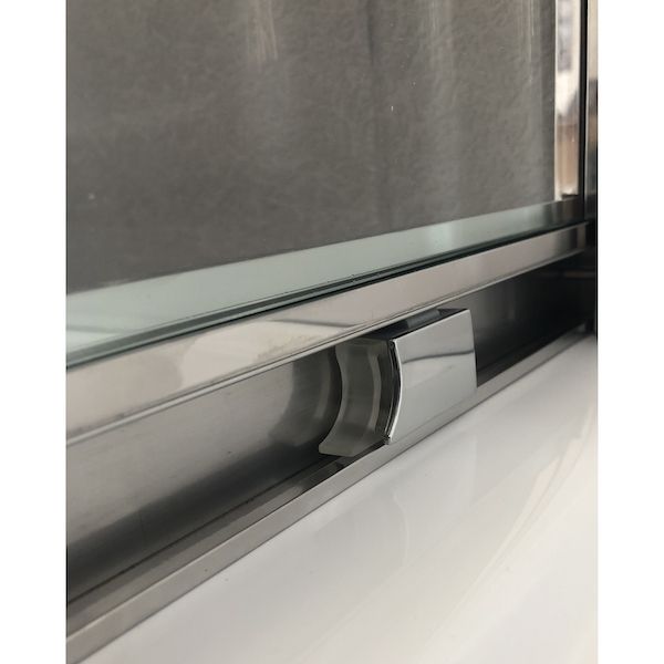 Душевой уголок Royal Bath RB-L-3001-1 100х100 без поддона профиль Хром стекло прозрачное