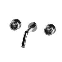 Stella Timeaster Встраиваемый смеситель для раковины 3868, круглая ручка d=52мм, цвет: хром, ручка черная