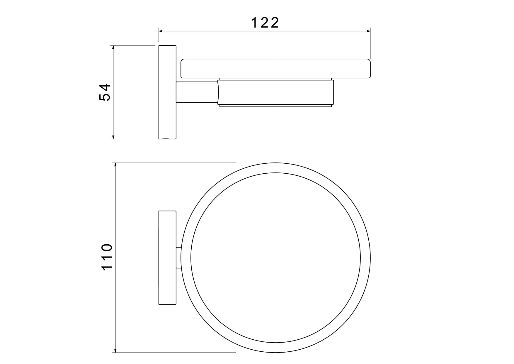 Мыльница AQUATEK, матовый черный AQ4103MB ЕВРОПА Мыльница AQUATEK, матовый черный AQ4103MB ЕВРОПА