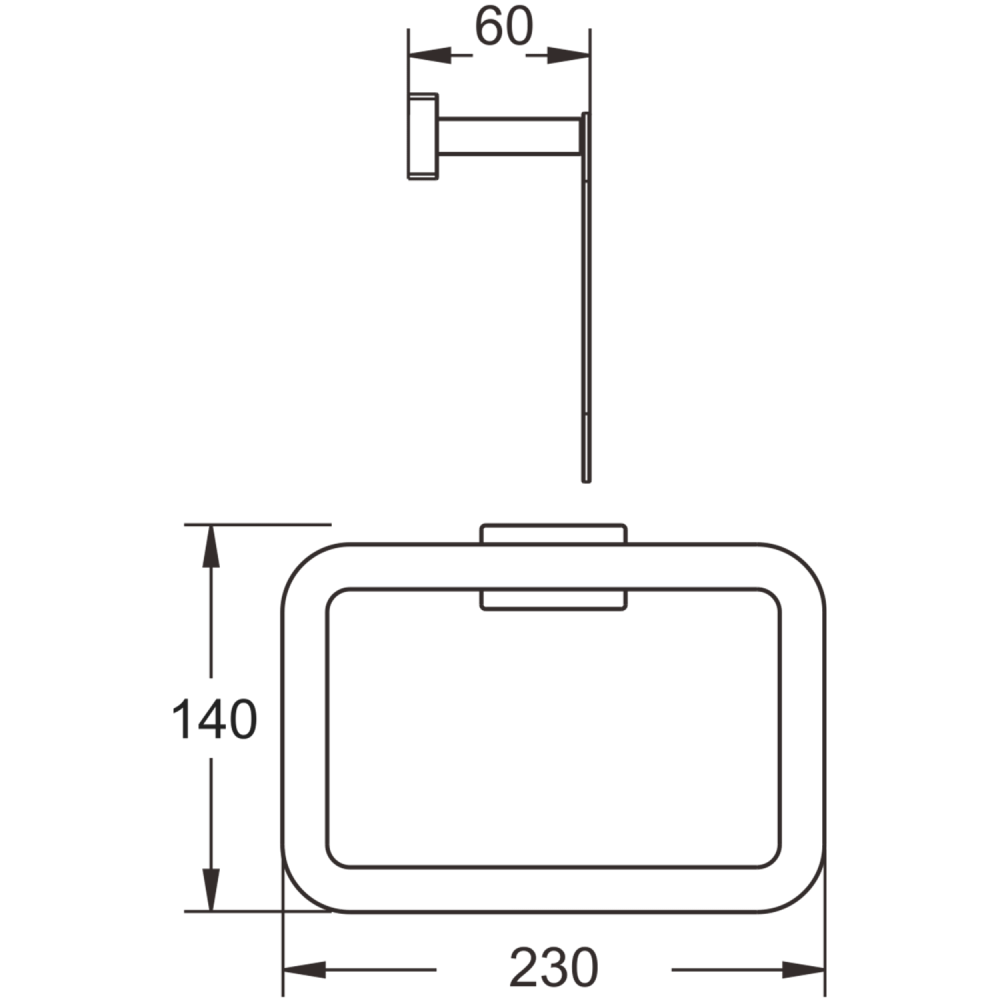 Кольцо для полотенец BELZ B90204, хром, артикул B90204