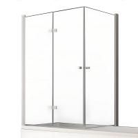 Шторка для ванны NEW TRENDY NEW SOLEO 100x70 см P-0028/P-0024 L (хром)