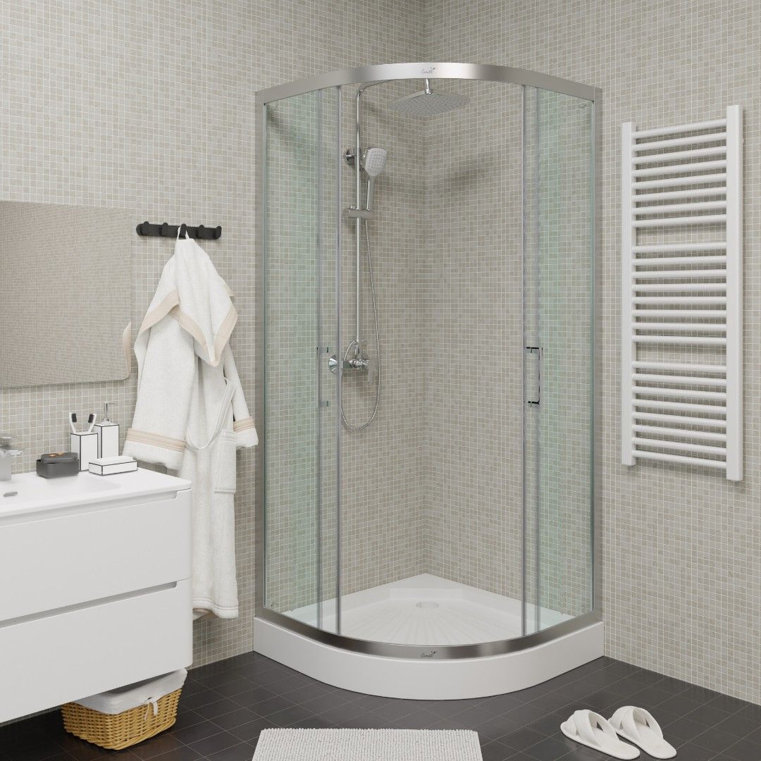 Ограждение VIVA100 душевое Cerutti SPA без поддона (100x100x195) Ограждение VIVA100 душевое Cerutti SPA без поддона (100x100x195)