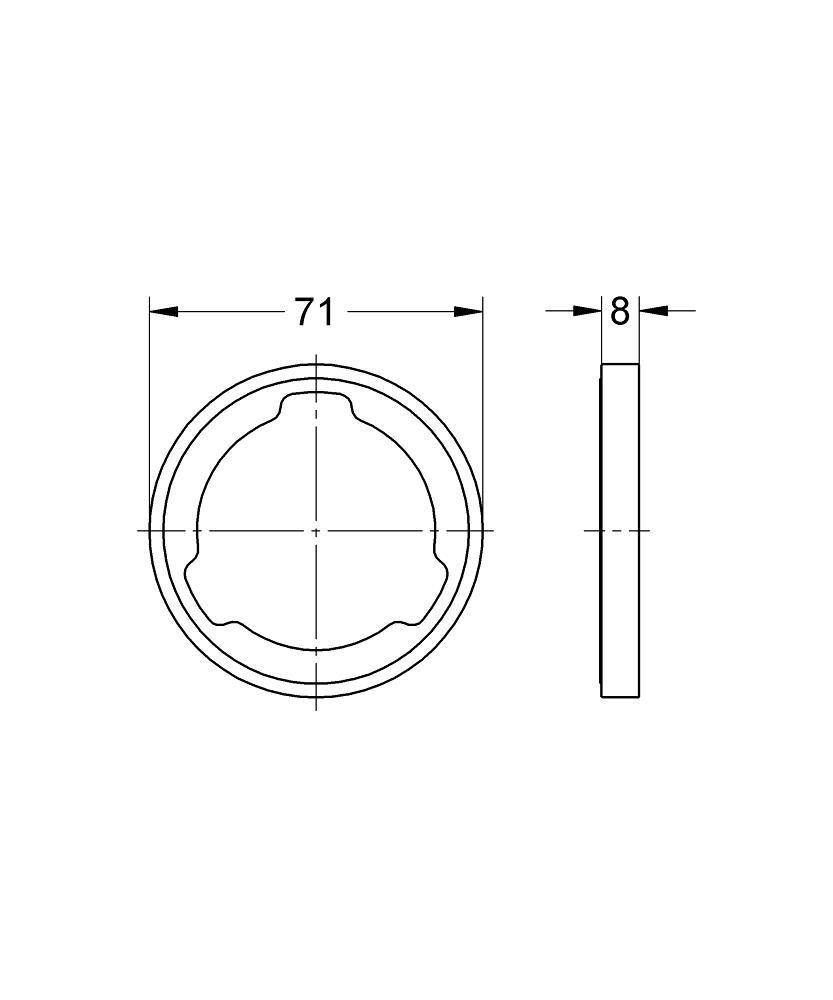Шайба выравнивания GROHE 27180000 Шайба выравнивания GROHE 27180000