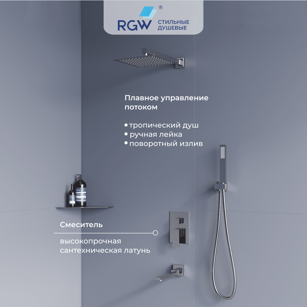 Комплект прямоугольник: RGW LE-45 + RGW TRAY-W + Stone S-2 + RGW SP-56
