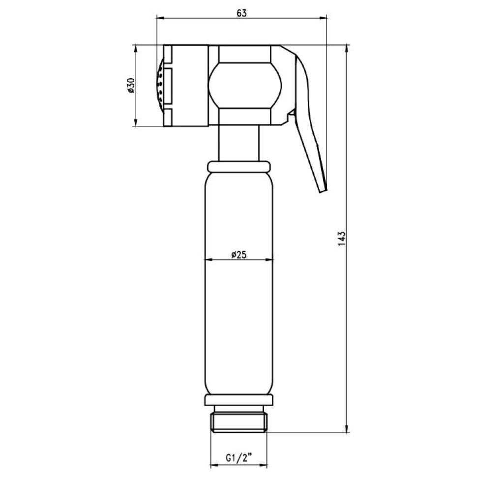 Гигиенический набор Savol SK-PQT08, хром, артикул SK-PQT08