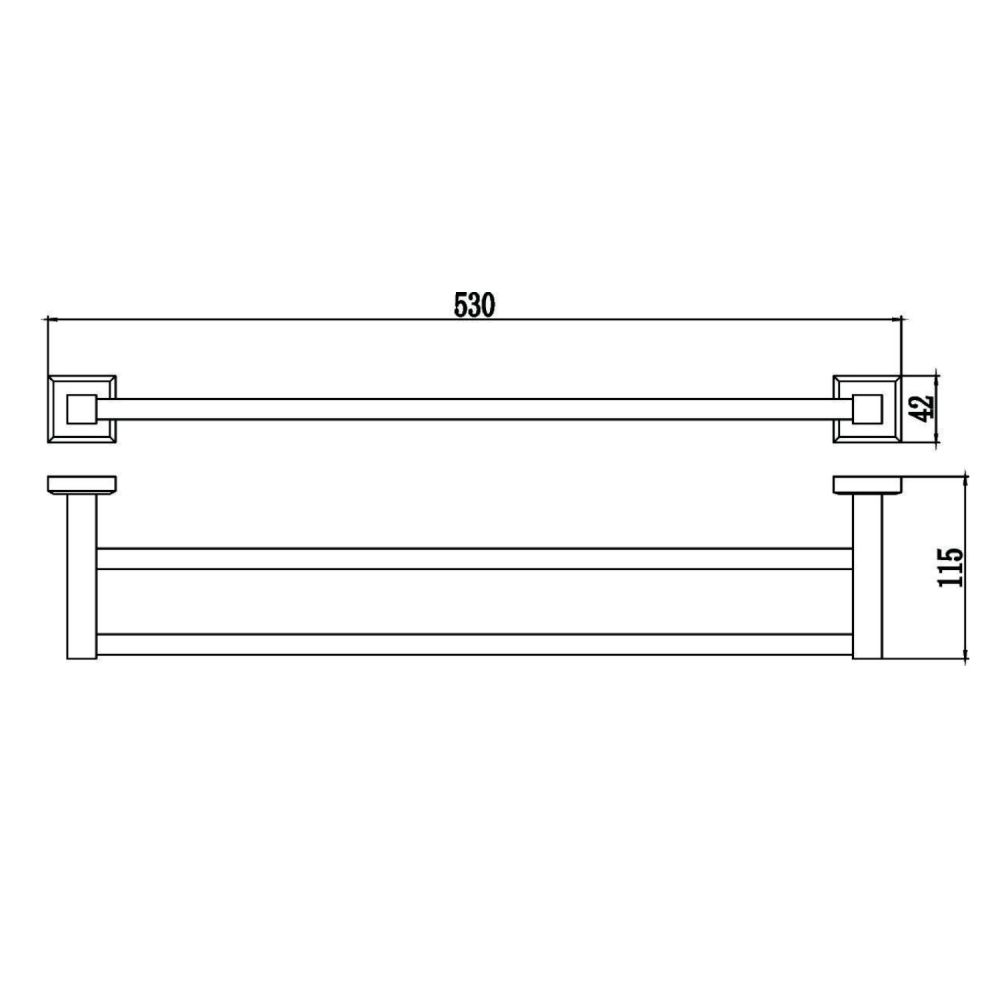 Полотенцедержатель Savol S-509548, хром