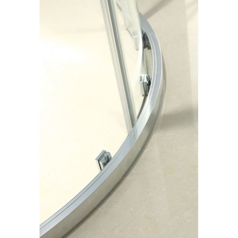 Душевой уголок Cezares Momento R-2 100х100 профиль Хром стекло прозрачное