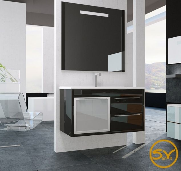 Тумба с раковиной SanVit Новелла Lux New 75 knovelp075 в цвете Ral подвесная Шоколад Тумба с раковиной SanVit Новелла Lux New 75 knovelp075 в цвете Ral подвесная Шоколад